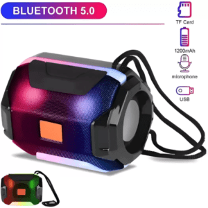 MOBONE wheel shape blutooth speaker with 1200 Mah Long lasting battery 8 W Bluetooth Speaker (Black, 5.0 Channel)