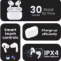 Airdrops pro 3 White wireless bluetooth earbuds (Truely wireless) Bluetooth Headset