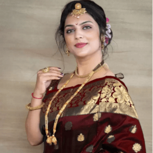 Woven Kanjivaram Pure Silk Saree (Maroon) & (Light Blue)